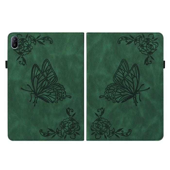 11 Butterfly Flower Embossed Leather Tablet Case For Huawei Matepad Se 2024