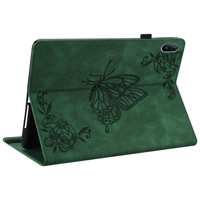 11 Butterfly Flower Embossed Leather Tablet Case For Huawei Matepad Se 2024