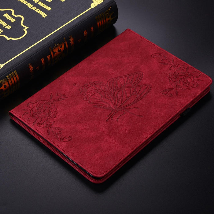 11 Butterfly Flower Embossed Leather Tablet Case For Huawei Matepad Se 2024