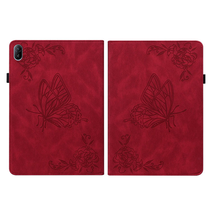 11 Butterfly Flower Embossed Leather Tablet Case For Huawei Matepad Se 2024