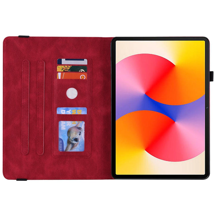 11 Butterfly Flower Embossed Leather Tablet Case For Huawei Matepad Se 2024