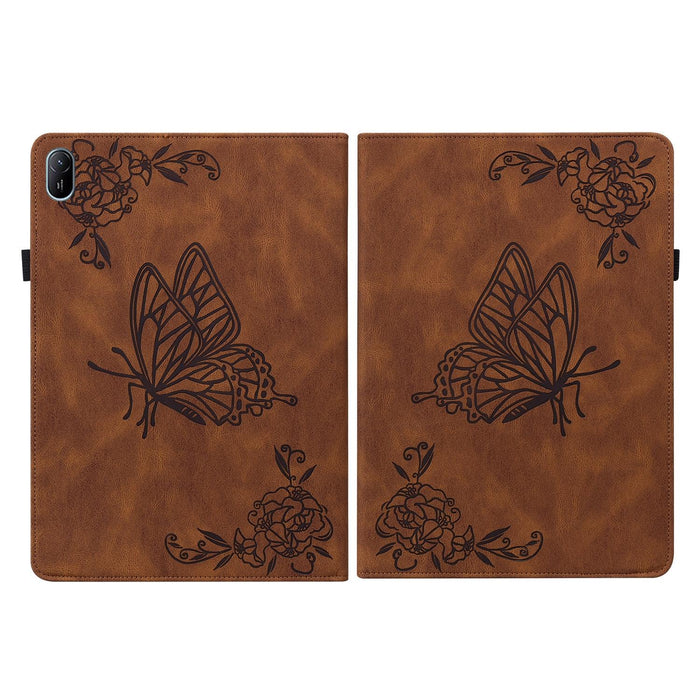 11 Butterfly Flower Embossed Leather Tablet Case For Huawei Matepad Se 2024