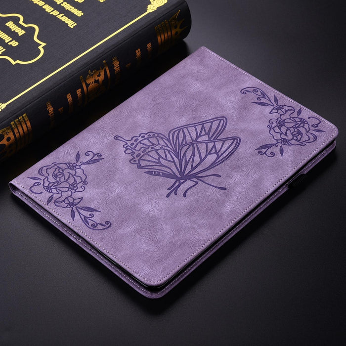 11 Butterfly Flower Embossed Leather Tablet Case For Huawei Matepad Se 2024