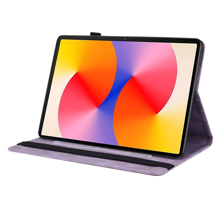 11 Butterfly Flower Embossed Leather Tablet Case For Huawei Matepad Se 2024