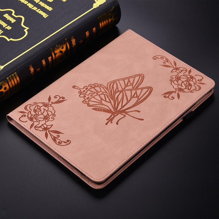 11 Butterfly Flower Embossed Leather Tablet Case For Huawei Matepad Se 2024