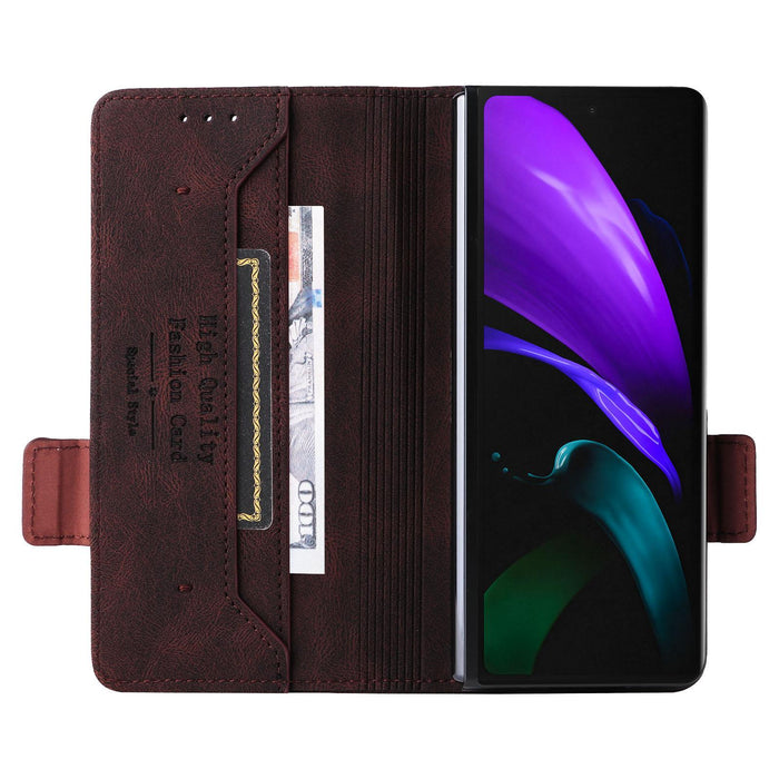 For Samsung Galaxy Z Fold7 5G Magnetic Clasp Leather Phone Case