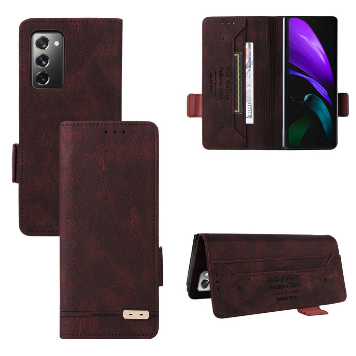 For Samsung Galaxy Z Fold7 5G Magnetic Clasp Leather Phone Case