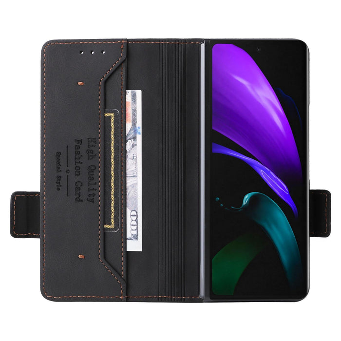 For Samsung Galaxy Z Fold7 5G Magnetic Clasp Leather Phone Case