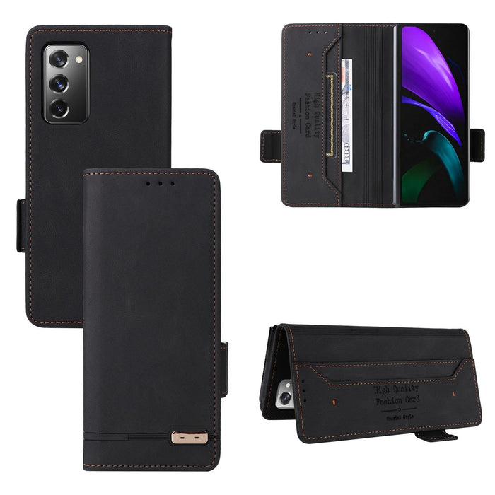 For Samsung Galaxy Z Fold7 5G Magnetic Clasp Leather Phone Case