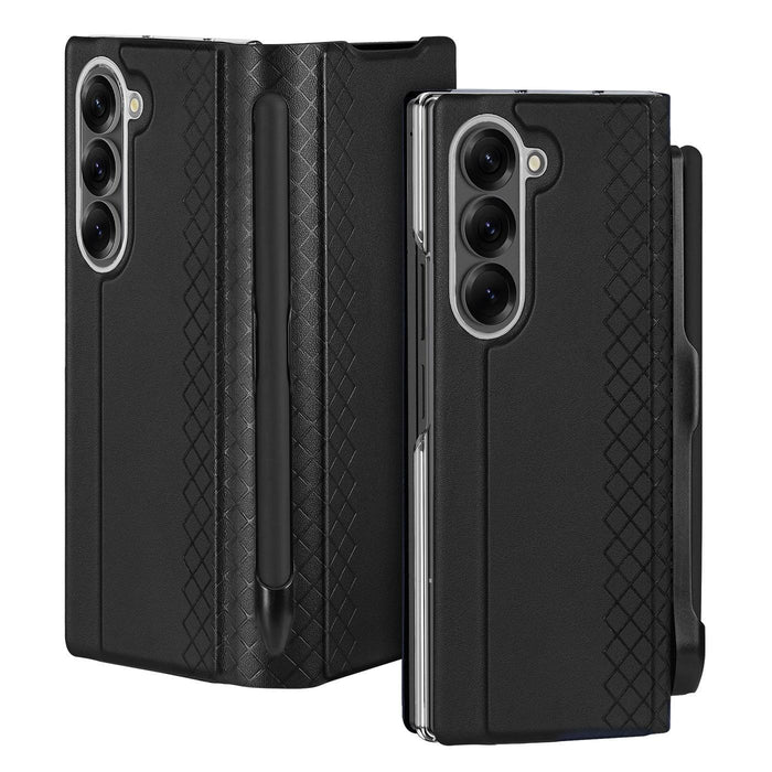 For Samsung Galaxy Z Fold7 5G Bril Series Pu & Tpu Phone Case With Pen Slot