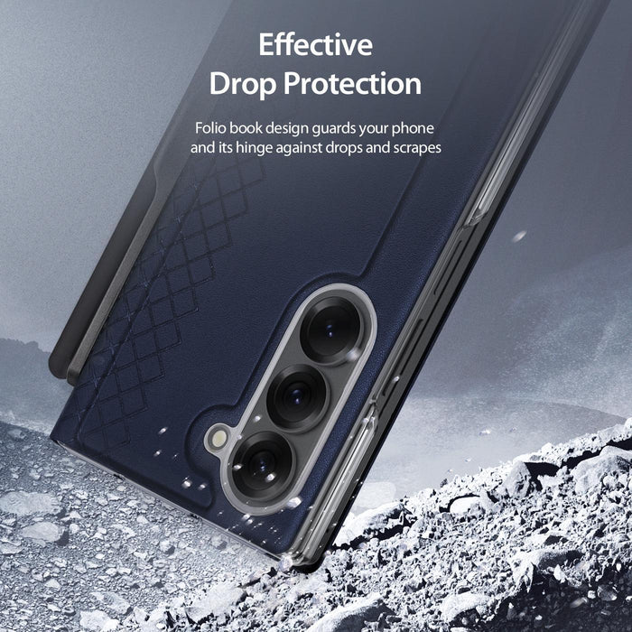 For Samsung Galaxy Z Fold7 5G Bril Series Pu & Tpu Phone Case With Pen Slot