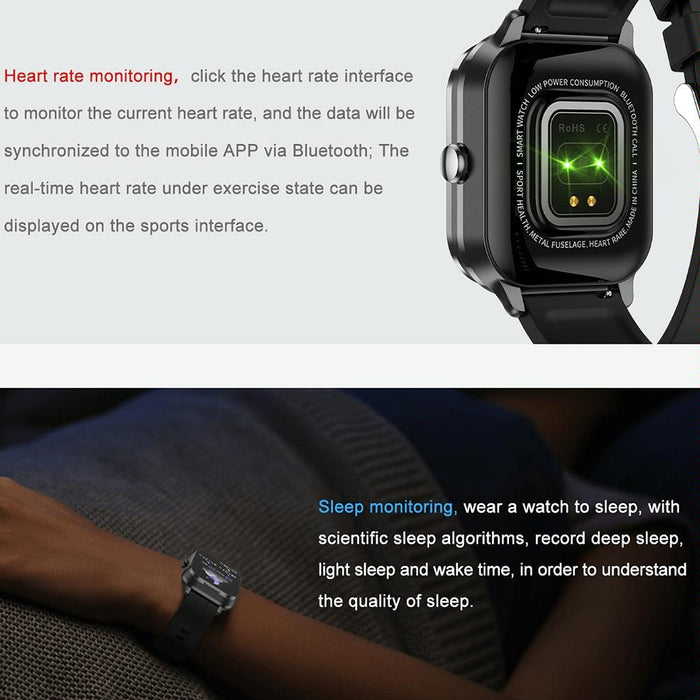 2.01 Inch 2 In 1 Bluetooth Earphone Smart Watch With Nfc & Steel Strap