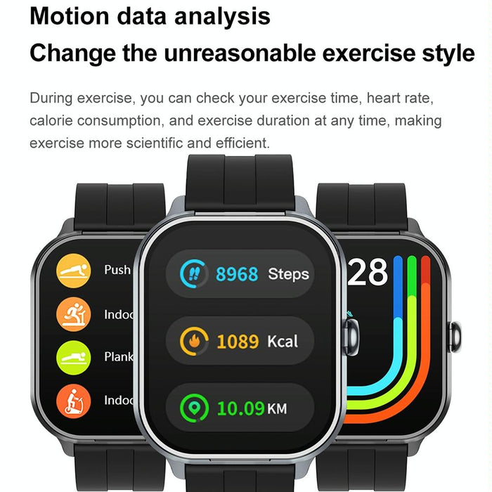 2.01 Inch 2 In 1 Bluetooth Earphone Smart Watch With Nfc & Steel Strap