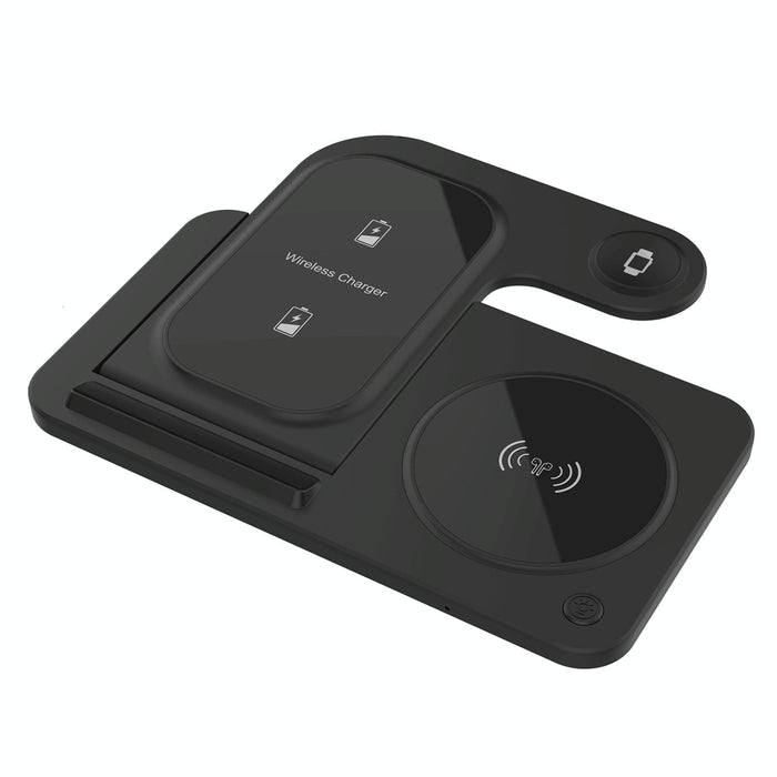 3 In 1 Folding Wireless Charger Black