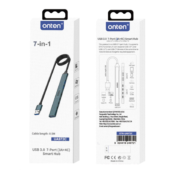 7-In-1 Usb3.0 + Usb2.0X2 + Type-Cx4 Docking Station Pine Green