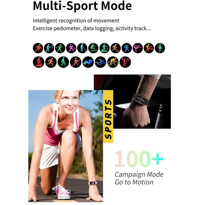 1.47 Inch Waterproof Smart Watch Heart Rate & Blood Pressure Support