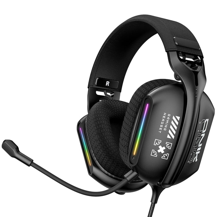 Rgb Gaming Headset With Mic 2.2M Cable Black