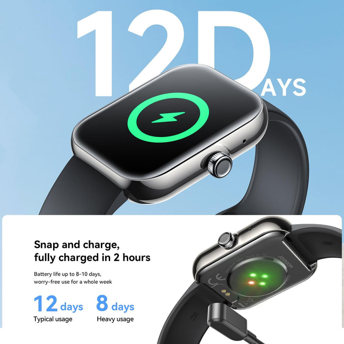 1.96 Screen Inch Smart Watch With Bt Call & Heart Rate