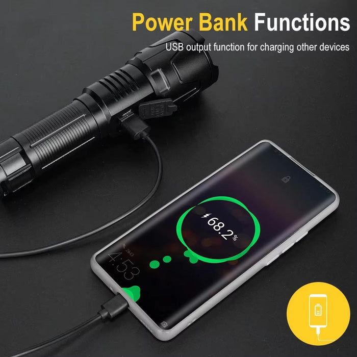 30W White Laser Wick Led Flashlight 1000Lm