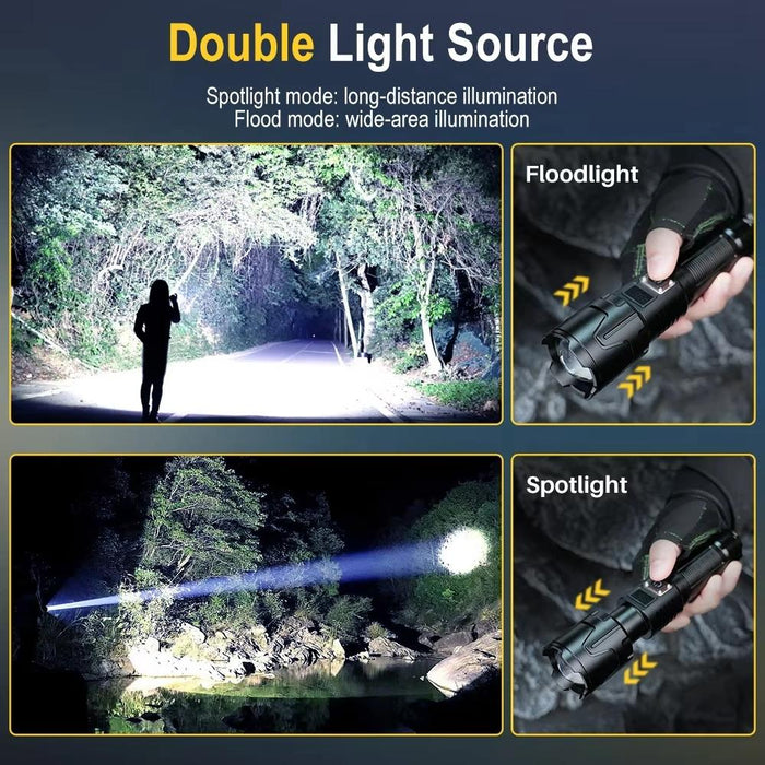 30W White Laser Wick Led Flashlight 1000Lm