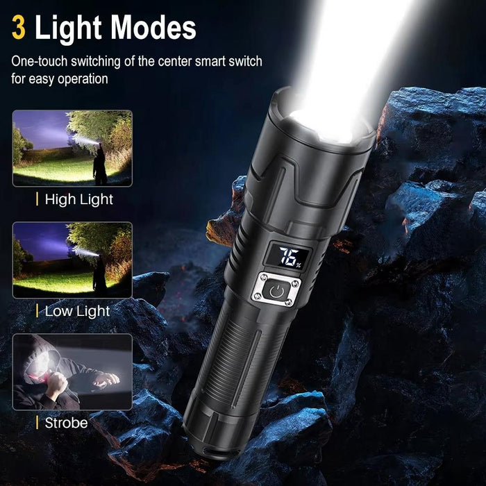 30W White Laser Wick Led Flashlight 1000Lm