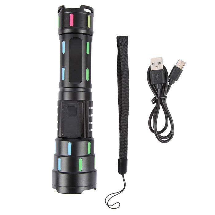 White Laser Wick Led Flashlight With Fluorescent Strips