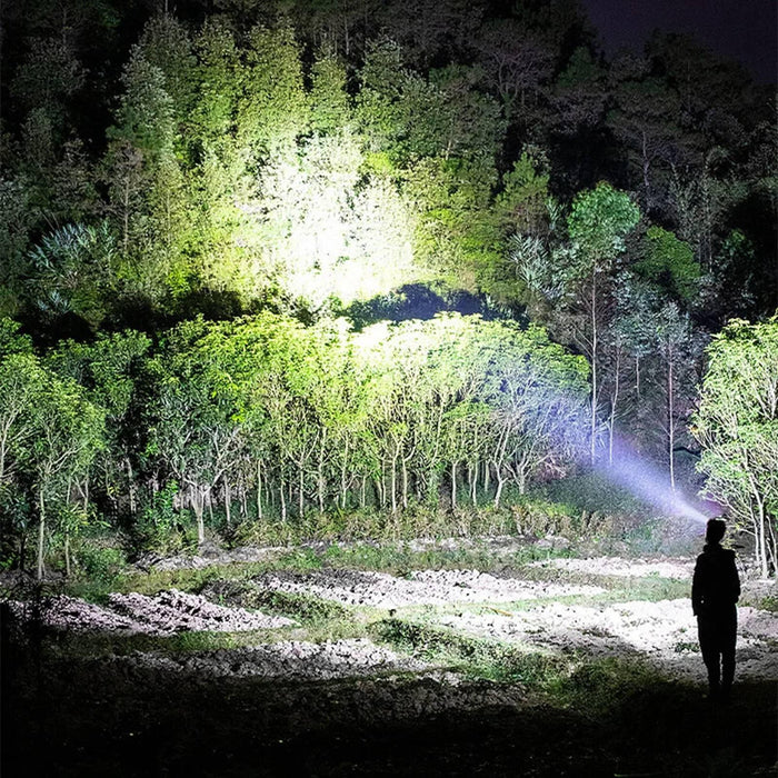 White Laser Wick Led Flashlight With Fluorescent Strips