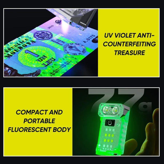 Mini Multifunctional Work Light With Rotating Head Transparent