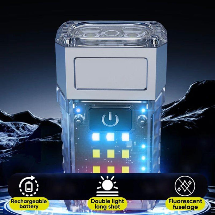 Mini Multifunctional Work Light With Rotating Head Transparent