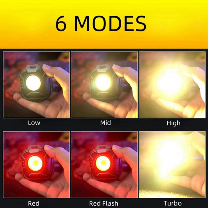 500Lm Mini Work Light With Holder Black