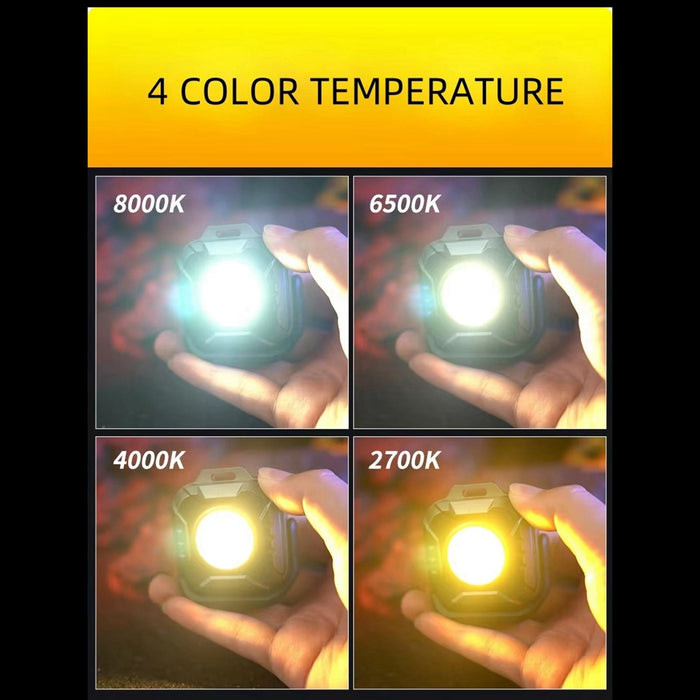 500Lm Mini Work Light With Holder Black