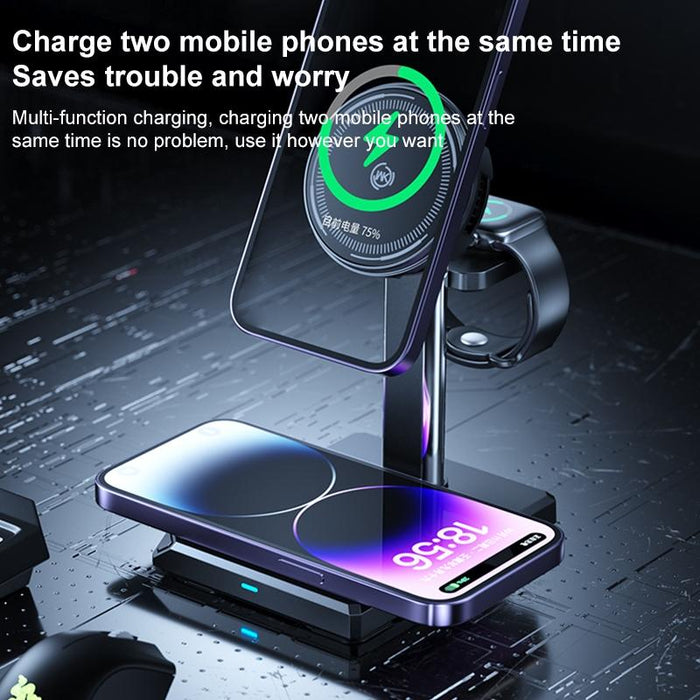 15W 4 In 1 Magnetic Wireless Charger Stand
