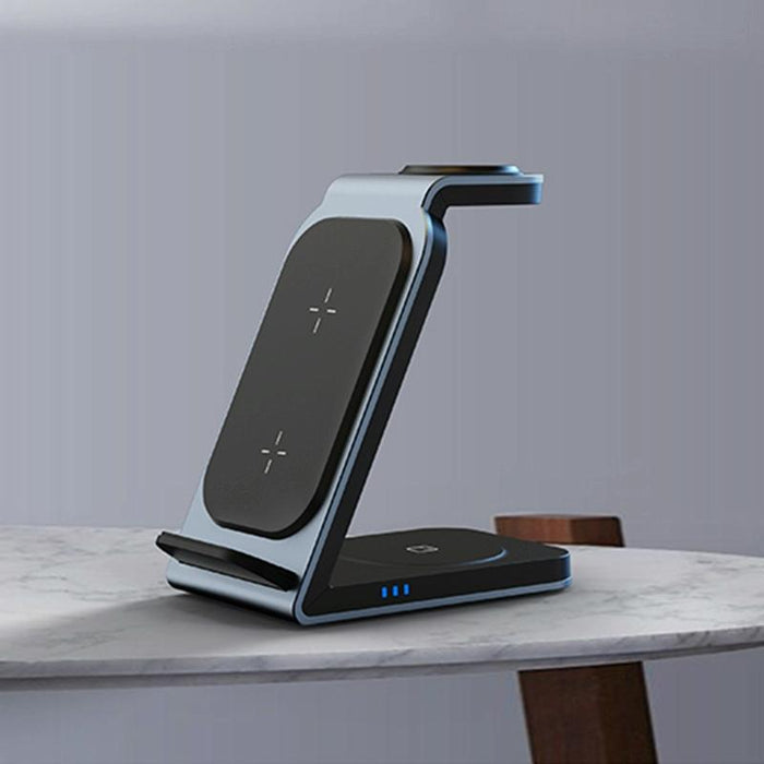 3 In 1 Vertical Metal Wireless Charger