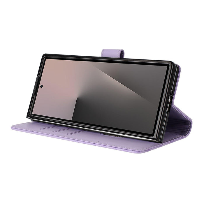 For Samsung Galaxy Z Fold7 5G Honeycomb Embossing Rfid Leather Phone Case