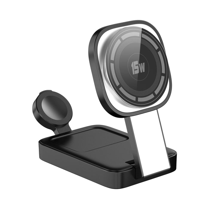 3 In 1 Magnetic Wireless Charger With Led Light