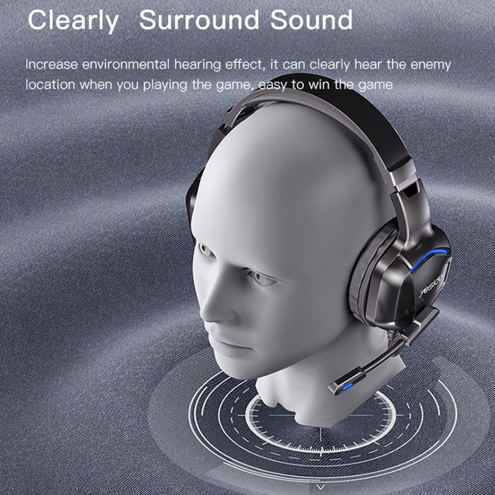 Rgb Gaming Wired Earphone With Mic Black