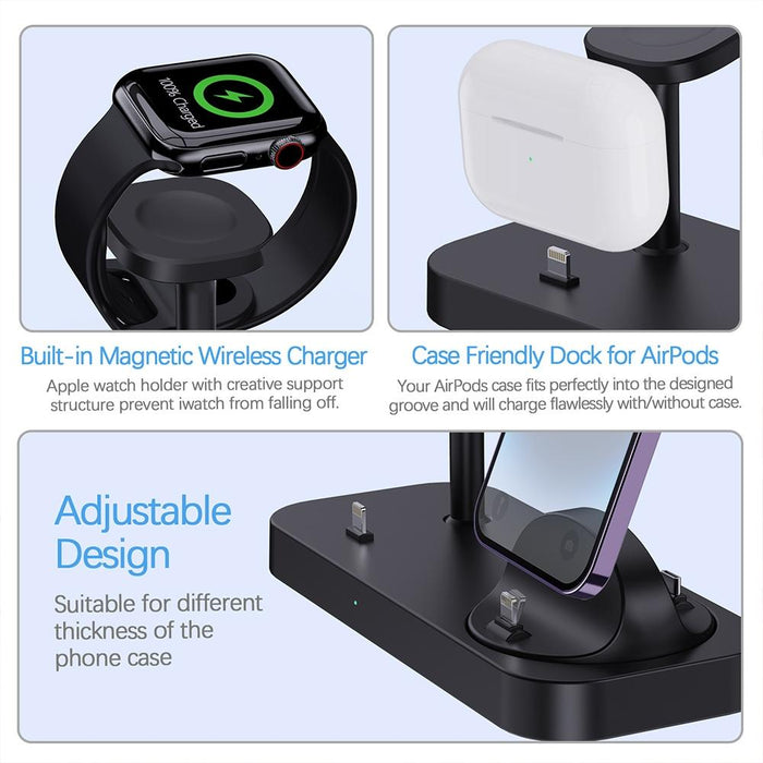 4 In 1 Charging Stand For Apple Watch And Airpods