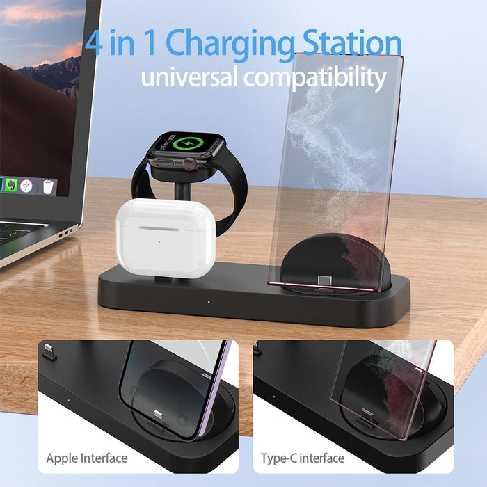 4 In 1 Charging Stand For Apple Watch And Airpods