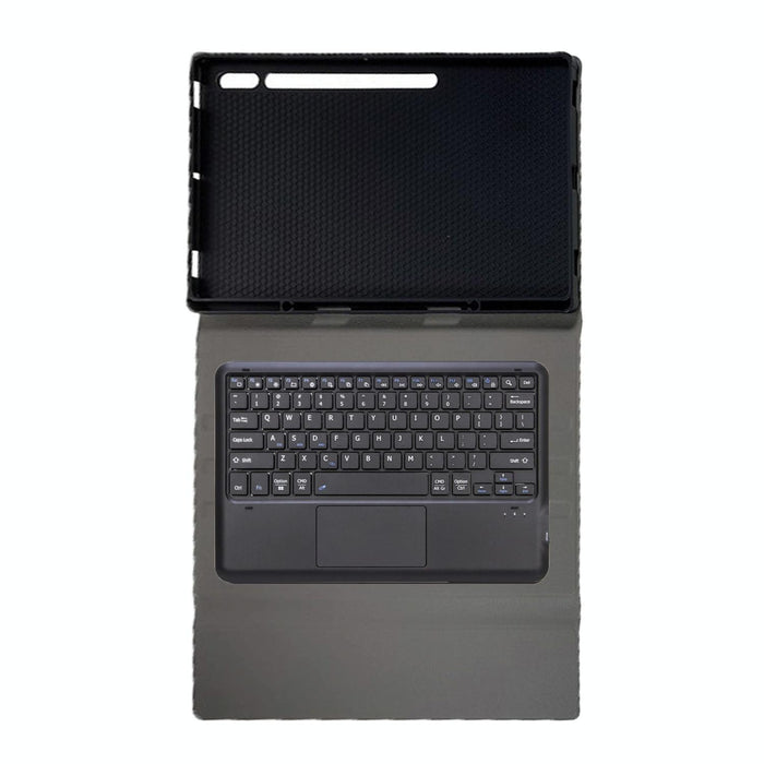 For Samsung Galaxy Tab S10 Ultra Touch Pad Detachable Bluetooth Keyboard Leather Tablet Case