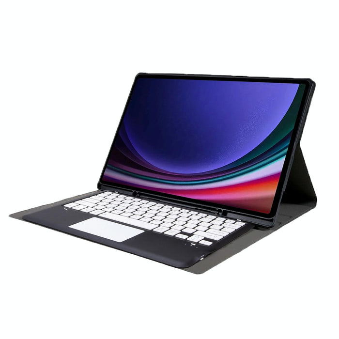 For Samsung Galaxy Tab S10 Ultra Touch Pad Detachable Bluetooth Keyboard Leather Tablet Case