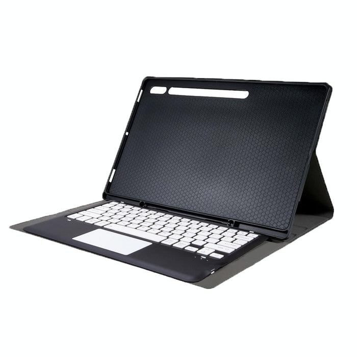 For Samsung Galaxy Tab S10 Ultra Touch Pad Detachable Bluetooth Keyboard Leather Tablet Case