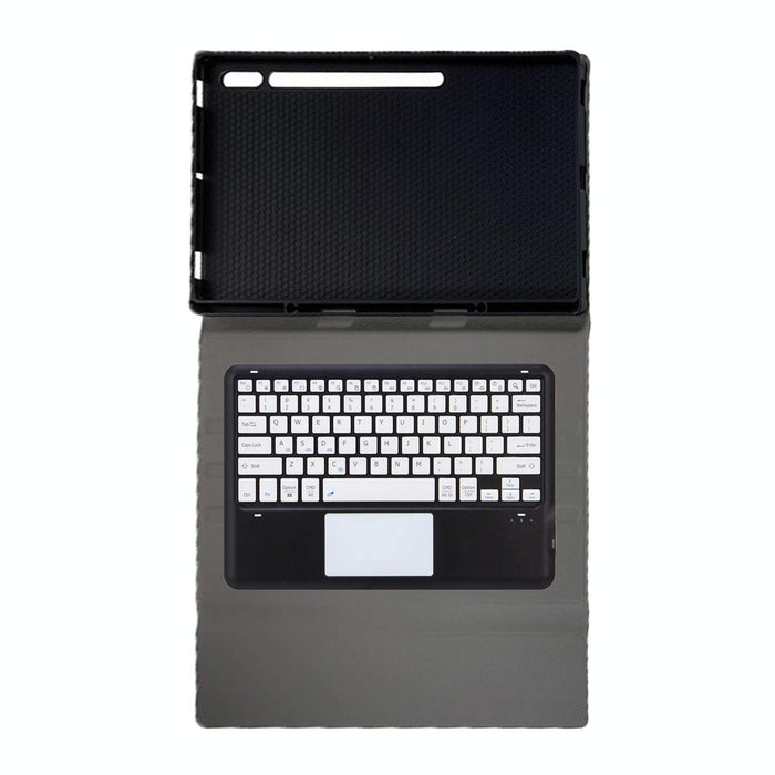 For Samsung Galaxy Tab S10 Ultra Touch Pad Detachable Bluetooth Keyboard Leather Tablet Case