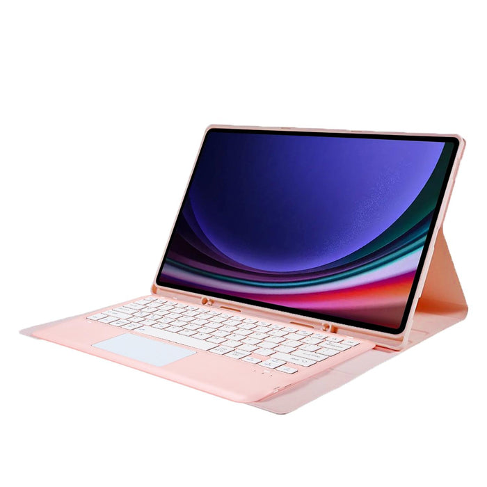 For Samsung Galaxy Tab S10 Ultra Touch Pad Detachable Bluetooth Keyboard Leather Tablet Case