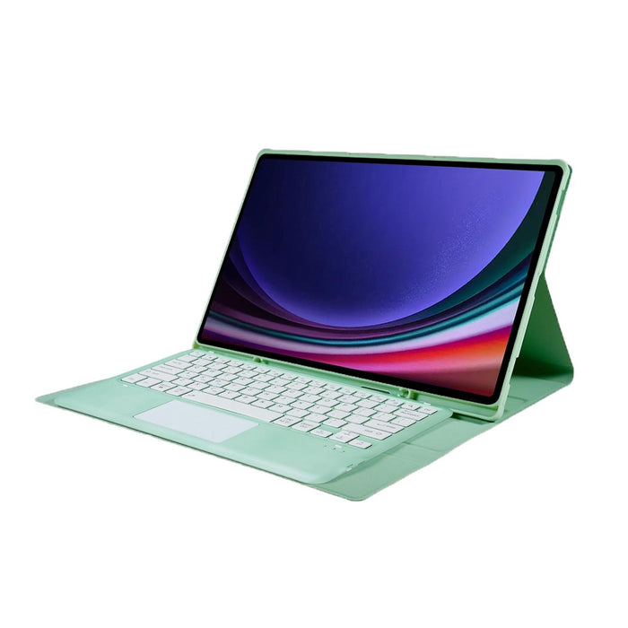For Samsung Galaxy Tab S10 Ultra Touch Pad Detachable Bluetooth Keyboard Leather Tablet Case