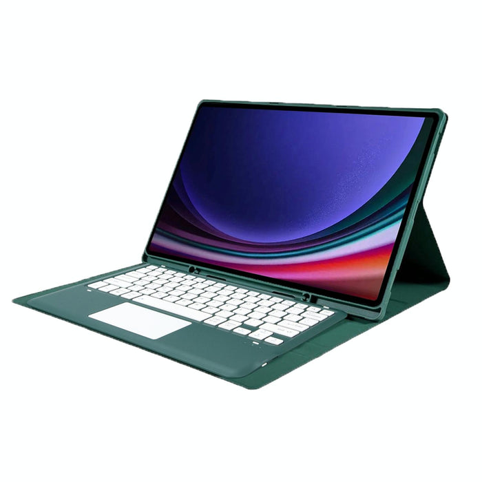 For Samsung Galaxy Tab S10 Ultra Touch Pad Detachable Bluetooth Keyboard Leather Tablet Case