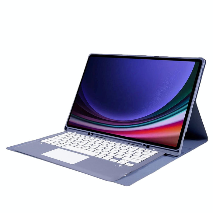 For Samsung Galaxy Tab S10 Ultra Touch Pad Detachable Bluetooth Keyboard Leather Tablet Case