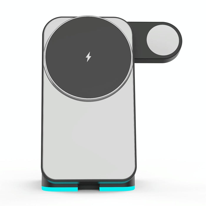 Foldable 3 In 1 Rgb Led Wireless Charger