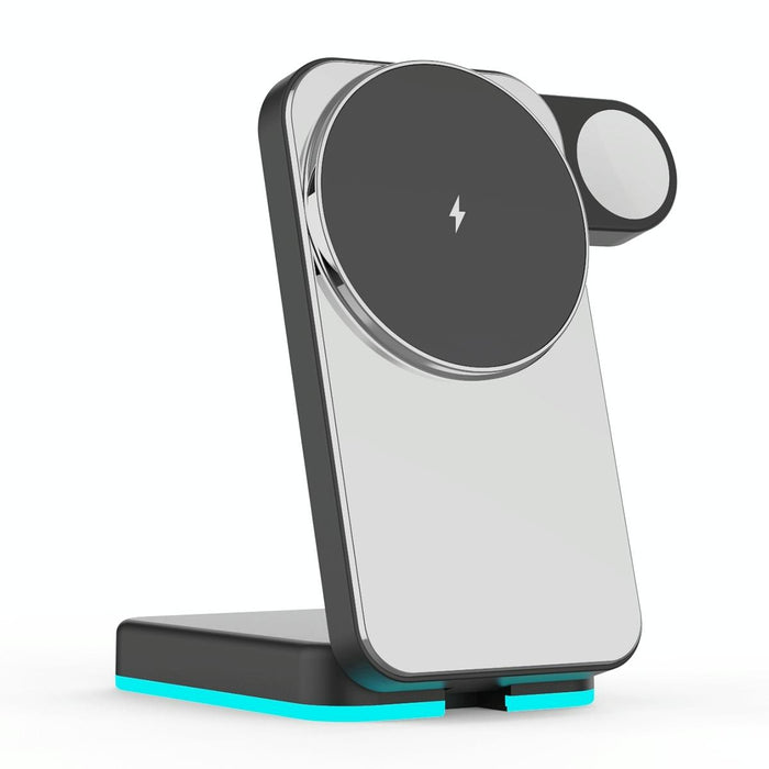 Foldable 3 In 1 Rgb Led Wireless Charger