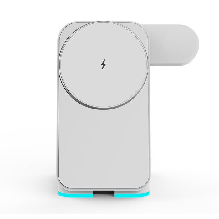 Foldable 3 In 1 Rgb Led Wireless Charger