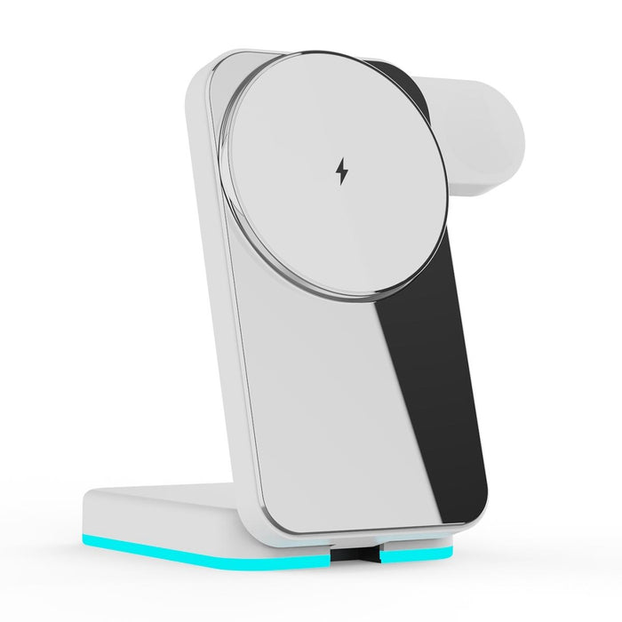 Foldable 3 In 1 Rgb Led Wireless Charger